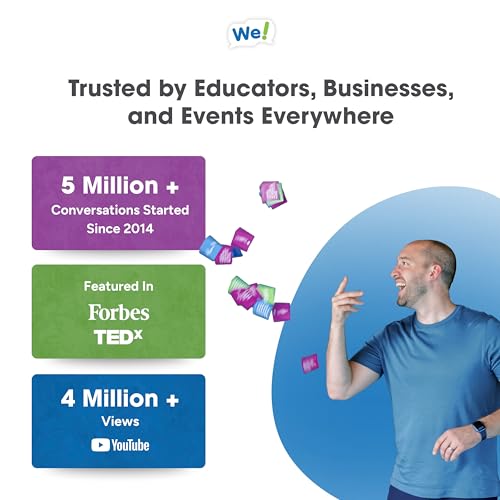 We! Engage Cards - Conversation Cards to Build Trust & Connection - 56 Inspiring Pieces with Quotes, Photos, & Activities - Ideal for Office Meetings, Ice Breakers, and Educational Team Building - color: We! Engage Cards