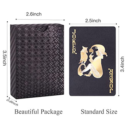 WJPC Black Diamond Premium PVC Material Elastic Waterproof Poker Playing Cards,Cool Playing Cards for Party and Game,Deck of Cards - color: Black Diamond