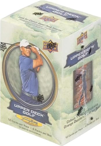 2026 Upper Deck GOLF Series Sealed Blaster Box of Packs Featuring Young Guns Rookie Card, Scorecard Superstars and a Blaster Exclusive Orange Dazzler Try For Tiger Woods, Nelly Korda and Many Others