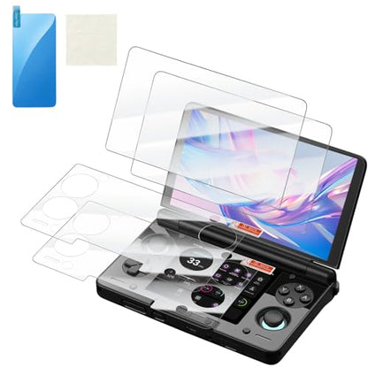 2Set Dual Screen Handheld Console Screen Protector for Ayn Thor | [New Version 2026] Tempered Glass 9H Scratch-resistant HD Protective Upper and Bottom Screen Protectors