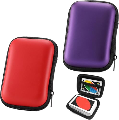 2 Pcs Card Game Case for Uno Splash Waterproof Cards Playing Card Case for UNO Soft Cloth Playing Waterproof Card Storage for Outdoor Gaming Camping
