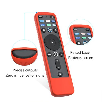Case for Vizio XRT260 Voice Remote Control 2023/2021, Cover for VIZIO XRT260 Smart TV Remote Silicone Skin Sleeve Red - color: Non-Glow Red