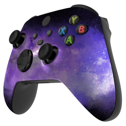 Stealth Controllers Wireless Controller for Xbox Series S, Xbox Series X, Xbox One - Soft Touch Feel - Custom Series S/X Controller (Purple Galaxy) - color: Purple Galaxy