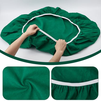 arricraft Felt Card Table Game Cover, Round Tablecloth Table Protector for Card Games Mahjong Board Games - color: Green
