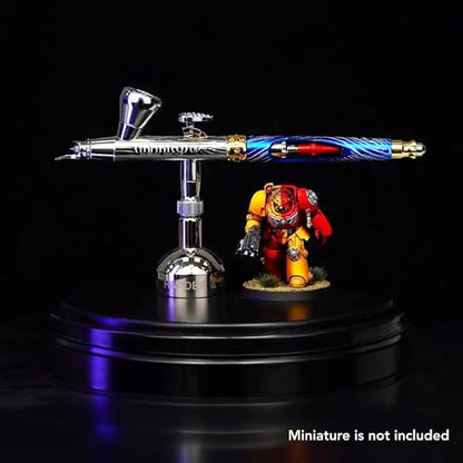 Harder & Steenbeck Giraldez Infinity CRplus MkII Airbrush, 0.25mm | Titanium UberDetail Nozzle with Acupressure & Clog Control, Dual Action Gravity Feed, Detail & 2ml Cup for Precision Work