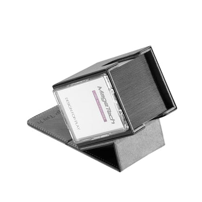 Mage Tech Adventurer [Hero] Modular Deck Box - Holds 99 Double-Sleeved Cards - Includes Avatar Holder - Ultra-Rugged, Expandable Design - MTG Commander/EDH & More - Black/Grey - color: 2. Artifact (Black/Grey), style: 2. Hero