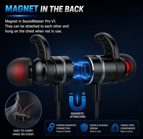 KASOTT SoundMaster Pro V1 - Gaming Earphones with Dual Audio Drivers,Battle Buds,in-Line Mic with Mute and Volume Control, Compatible with Xbox Series,Xbox One,PS5,PS4,Switch,Pc with 3.5mm Aux - color: Black