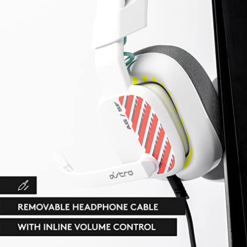 Logitech G Astro A10 Gen 2 Wired Gaming Headset - White/PS Edition | 3.5mm Headphone Jack, 32mm Drivers, Flip-to-Mute Mic, Over-Ear Cup Design - color: White/PS Edition