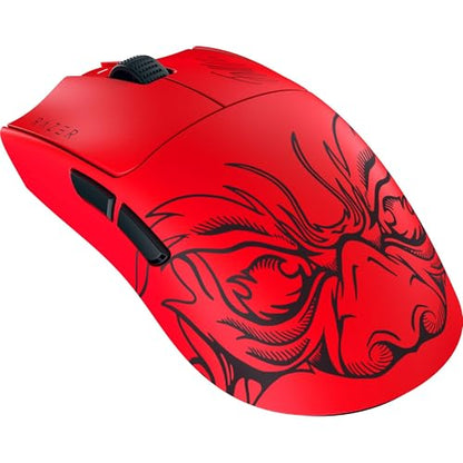 Razer Viper V3 Pro Wireless Esports Gaming Mouse: Symmetrical - 54g Lightweight - 8K Polling - 35K DPI Optical Sensor - Gen3 Optical Switches - 8 Programmable Controls - 95 Hr Battery - Faker Edition - color: Faker Edition, style: 8000 Hz Polling