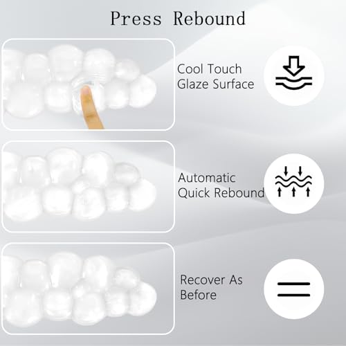 Gel Cloud Wrist Rest for Keyboard and Mouse Clear Mouse Pad with Wrist Rest 3PCS Ergonomic Cool Keyboard Wrist Pad Cute Acrylic Coaster Non-Slip Cute Transparent Mouse Wrist Pad for Computer Keyboard - color: 3pcs Gel White