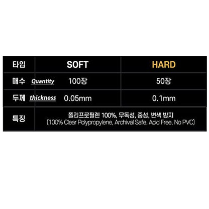 [Popcorn Games] Premium Card Sleeve (56×87mm, Hard)