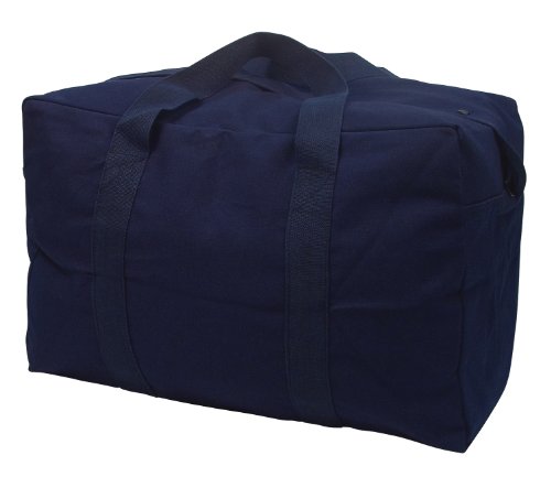 Rothco Canvas Parachute Cargo Bag | Built From Rugged Canvas, This Spacious Cargo Bag Hauls Gear With Ease—Durable, Reliable, And Ready - color: Navy Blue