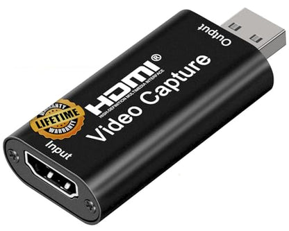 Audio Express AXHDCAP 4K HDMI Video Capture Card, Cam Link Card Game Audio Adapter HDMI to USB 2.0 Record Capture Device for Streaming, Live Broadcasting, Video Conference, Teaching, Gaming