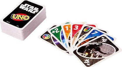 Mattel Games UNO Star Wars Matching Card Game Featuring 112 Cards with Unique Wild Card & Instructions for Players 7 Years Old & Up, Gift for Kid, Family & Adult Game Night - style: UNO Star Wars