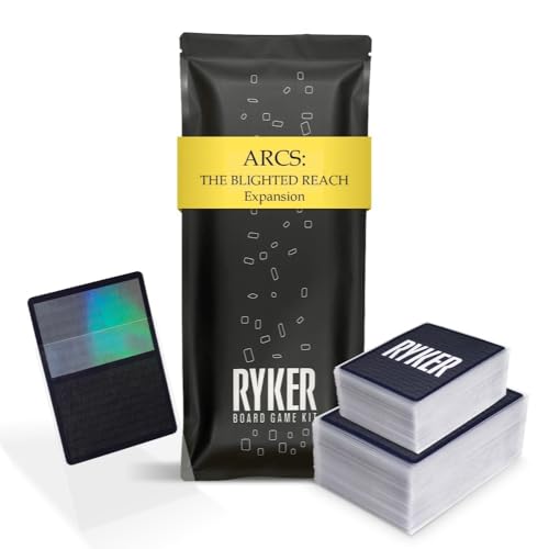 Ryker | Compatible with Arcs: The Blighted Reach Expansion Card Sleeve Kit | Board Game Card Sleeves (Clear) - style: Arcs: The Blighted Reach Expansion Card Sleeve Kit
