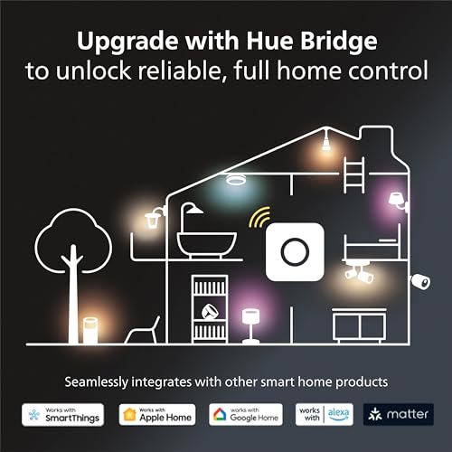 Philips Hue Smart Play Starter Kit - Two Black Hue Play Light Bars+Hue Bridge+Power Supply - For TV, Gaming and Room Decor, Control With App, Works With Voice Assistants