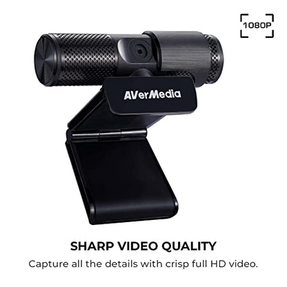 AVerMedia BO317 Video Conferencing Kit 1080p Webcam USB Headphone, Video Conferencing, Gaming Accessories for PC and Laptop