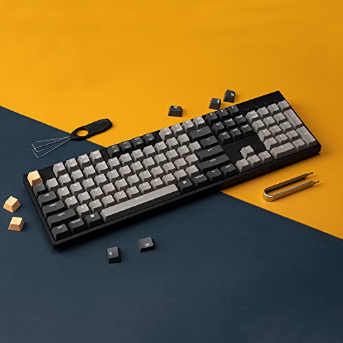 Keychron C2 Pro Wired Custom Mechanical Keyboard Full Size Layout QMK/VIA Programmable Macro RGB Backlit with Hot-Swappable Keychron K Pro Red Switch OEM Profile PBT Keycaps for Mac Windows Linux - style: Hot-swap Keychron K Pro Red Switch