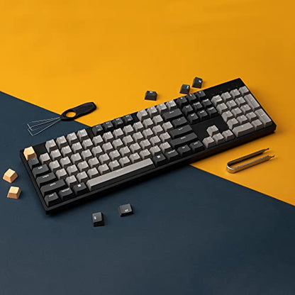 Keychron C2 Pro Wired Custom Mechanical Keyboard Full Size Layout QMK/VIA Programmable Macro RGB Backlit with Hot-Swappable Keychron K Pro Red Switch OEM Profile PBT Keycaps for Mac Windows Linux - style: Hot-swap Keychron K Pro Red Switch