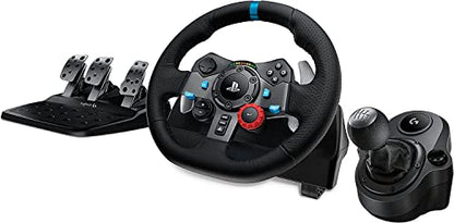 Logitech G29 Driving Force Race Wheel G Driving Force Shifter Bundle for PS3 and PS4 (Renewed)