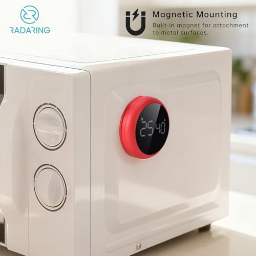 Rose Quick Que Kitchen Timers, Visual timers Large LED Display Magnetic Countdown Countup Timer for Classroom Cooking Fitness Baking Studying Teaching, Easy for Kids and Seniors (Rose) - color: Rose
