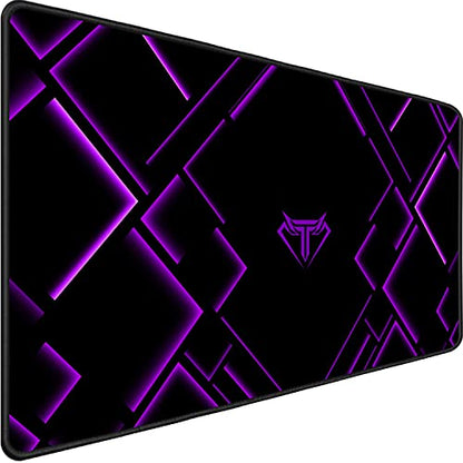 TEDNETGO Large Extended Gaming Mouse Pad, Long Mouse Pads, Extra Large Big Mouse Pad with Stitched Edge, XXL Non-Slip Computer Computer Keyboard Mat for Gamer/Desktop/Office/Home, Purple - color: Purple, size: 31.5L x 15.7W inches