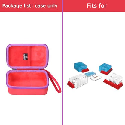Tourmate Hard Case Replacement for Winning Moves RACK-O, Retro package Card Game (Case Only) (Red + Purple) - color: Red + Purple