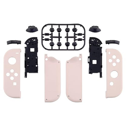 eXtremeRate DIY Replacement Shell Buttons for Nintendo Switch & Switch OLED, Cherry Blossoms Pink Housing Case with Full Set Button for Joycon Handheld Controller [Only the Shell, NOT the Joycon] - color: Cherry Blossoms Pink