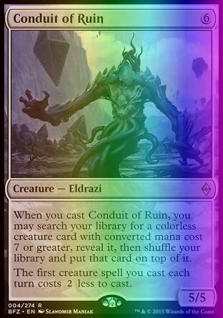 MTG Magic: The Gathering - Conduit of Ruin (4) - Foil Printing 495FO Battle for Zendikar BFZ