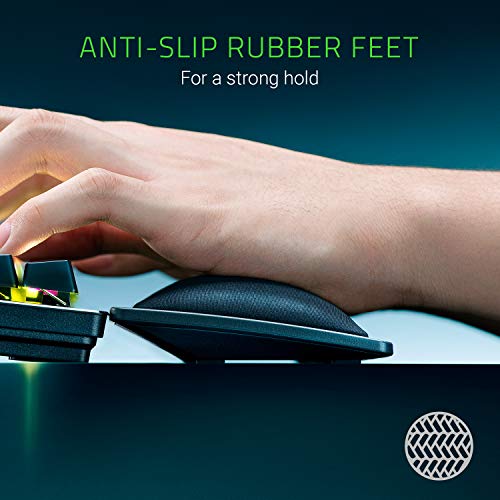 Razer Ergonomic Wrist Rest for Full-Sized Keyboards, Classic Black | Anti-Slip Rubber Base, Angled Incline - size: Full-Sized Keyboard, style: Memory Foam