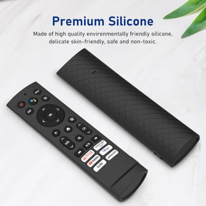 Silicone Case Cover for Voice Remote ERF3A90 for U7G U8 U9G Series 4K ULED, Black Sleeve - color: Black