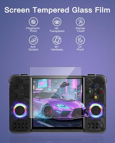 3 Pack Screen Protector for XF40H Retro Handheld Game Console, 9H Hardness Tempered Glass for XF40H Retro Handheld Game Console,Anti-Scratch, HD Clarity,Bubble Free