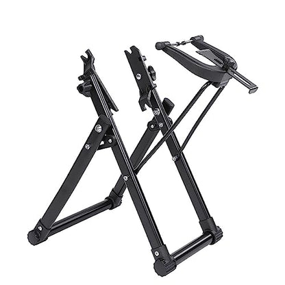 Haofy Bicycle Wheel Truing Stand Aluminum Alloy 25 27 Inch Adjustable Wheel Alignment Tool Foldable Frame for Home Garage Bike Repair Shop and Race Event Use