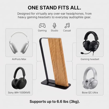 Headphone Stand for Desk, Weighted Base Headset Holder for AirPods Max Sony Bose Beats Sennheiser, Stable Gaming & Studio Earphone Rack, Light - color: LIGHT
