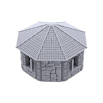 Dwarven House by Printable Scenery, 3D Printed Tabletop RPG Scenery and Wargame Terrain 28mm Miniatures