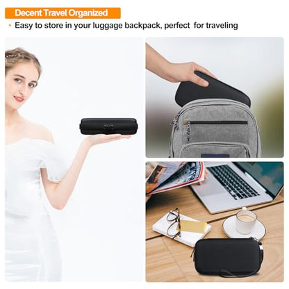 Elonbo Carrying Case for TaddToy/WELLST·G/Beijue/FAMILY POCKET/CCTU/X- JOYKIDS/GREENCREEK/Beico/KAVOYI/GuaiyeyeAP/TEBIYOU Handheld Game Console, Portable Electronic Gaming Player Bag, Black+ - color: Black+Inside Orange