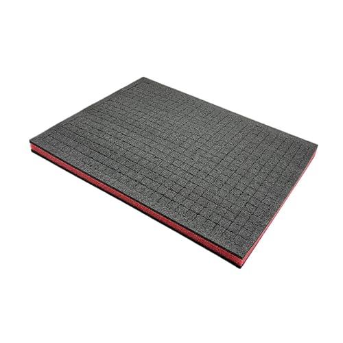 Toolboxes Foam Sponge Insert Game Box Board Cases Pre Cut Segments Customizable Drawer Padding Shock Absorbing Suitable for Camera Cases to, Black red Black 5CM - size: black red black 5CM