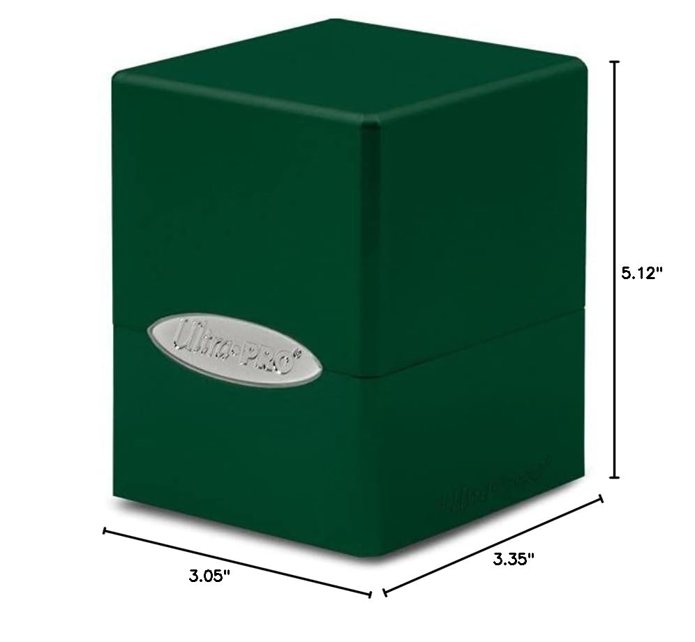 Ultra Pro Deckbox Satin Hi-Gloss Emerald Green - color: Hi-gloss Emerald Green