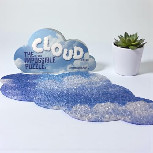 The Clearly Impossible Puzzle 100, 200, 500, 1000 Pieces Hard Puzzle for Adults Cool Difficult Clear Brain Teaser - Difficult Funny for Adults (Cloud Edition) - size: Cloud Edition
