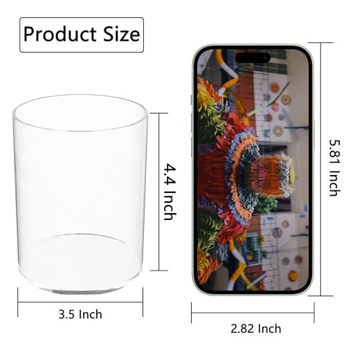 Clear Acrylic Pen Holder Round Shape, Desktop Pencil Cup Holder, Countertop Stationery Organizer for Office Desk Accessory - size: 1 Compartment
