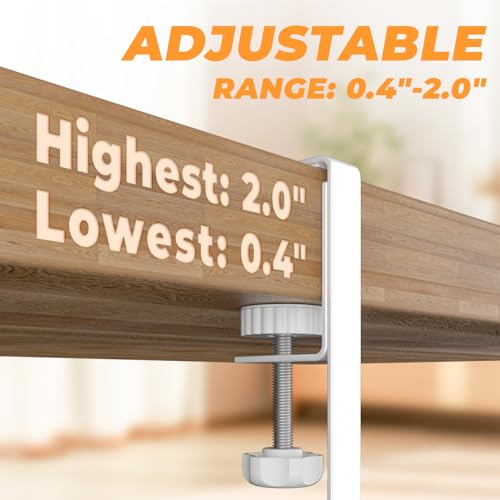 Under Desk Cable Management Tray, 15.7'' No Drill Steel Desk Cable Organizers, Wire Management Tray Cable Management Rack (1 Pack-White) - color: 1 Pack-15.7"-White