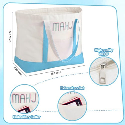 Ceenna American Mahjong Set with Carrying Bag,American,Blue - color: Blue