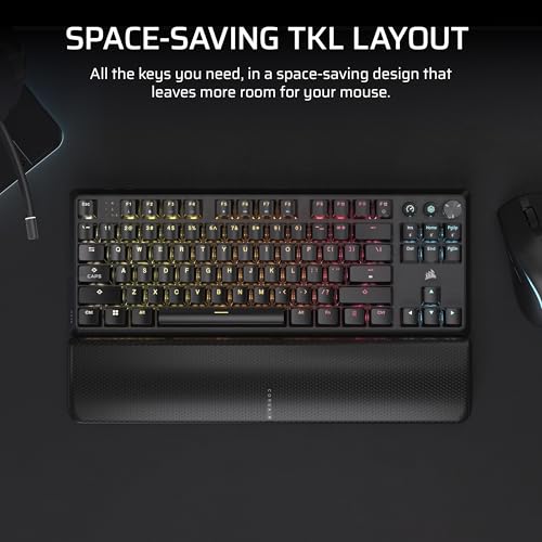 Corsair K70 CORE TKL Wireless + Elgato Stream Deck Mini Bundle - Mechanical Tenkeyless Gaming Keyboard with Studio Controller for Zoom, Teams, PowerPoint, MS Office etc, Compatible with PC/Mac
