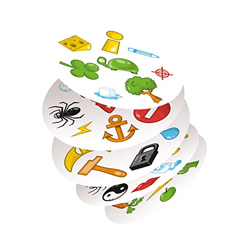 Asmodee Spot It! Classic (Pocket) - Fast-Paced Observation and Matching Game for The Whole Family! Convenient for Travel, Great Gift for Kids, Ages 6+, 2-8 Players, 15 Minute Playtime - style: Classic