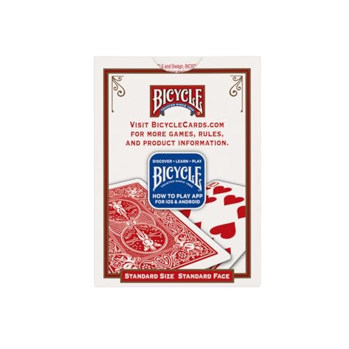 Bicycle Rider Back Playing Cards 12 Pack Poker Size Standard Index | Air Cushion Finish for smooth shuffling, Made in USA, 6 red and 6 blue decks, Ideal for poker and blackjack - size: Poker Size, 12 Pack