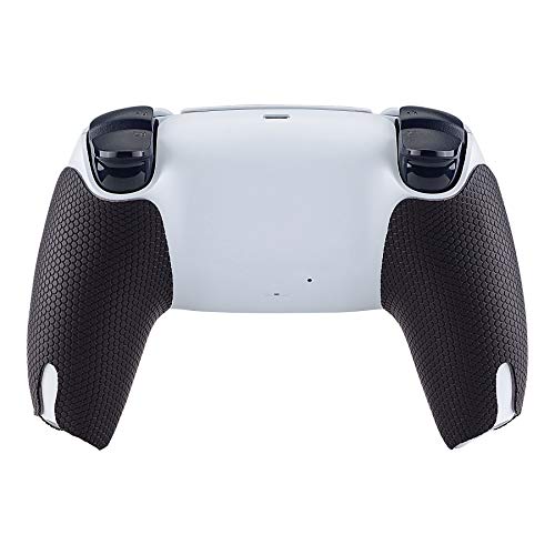 eXtremeRate PlayVital Anti-Skid Sweat-Absorbent Controller Grip for ps5, Professional Textured Soft Rubber Pads Handle Grips for ps5 Controller - color: Black