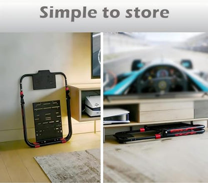 QVWZD Sim Racing Wheel Stand Pre-assembled & Portable Steering Wheel Mount | Adjustable,Sturdy Construction , Fit For Logitech G920, G923, Thrustmaster T300, T500 and other devices, XBOX, PS and PC