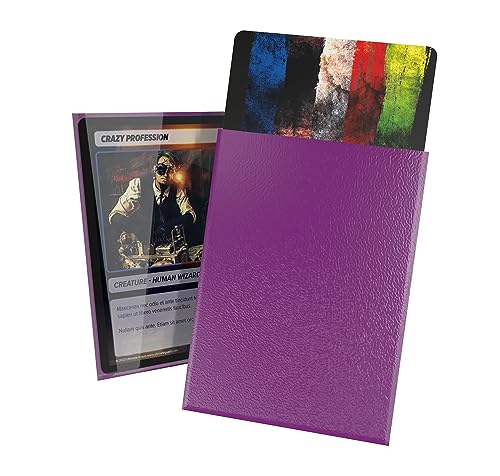Ultimate Guard Cortex Outer Card Sleeves, 100 Standard Size TCG Sleeves, 66 x 91mm, Purple Back, Glossy Finish, No PVC & Acid-Free, High Clarity - color: Purple, size: Standard Glossy