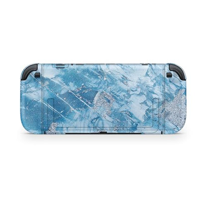 Glossy Glitter Gaming Skin Compatible with Nintendo Switch 2 Console Only - Winter Rock - Premium 3M Vinyl Protective Wrap Decal Cover - Easy to Apply | Crafted in The USA by MightySkins - color: Winter Rock, size: Switch 2 Console Skin Only, style: Gloss
