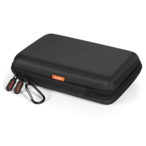 Shockproof Hard Shell Carrying Case for GPS, External Hard Drive | Power Bank, Charger, Cable, Heart Monitor, Cell Phone, Electronic Accessories - Larger Capacity Storage Pouch Travel Bag - color: Black